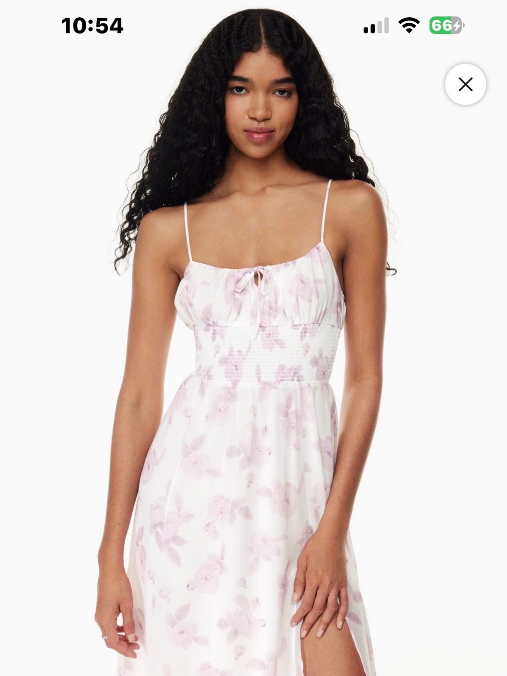 Wilfred Genoa Dress in White/ Cloudy Lilac nwot XL